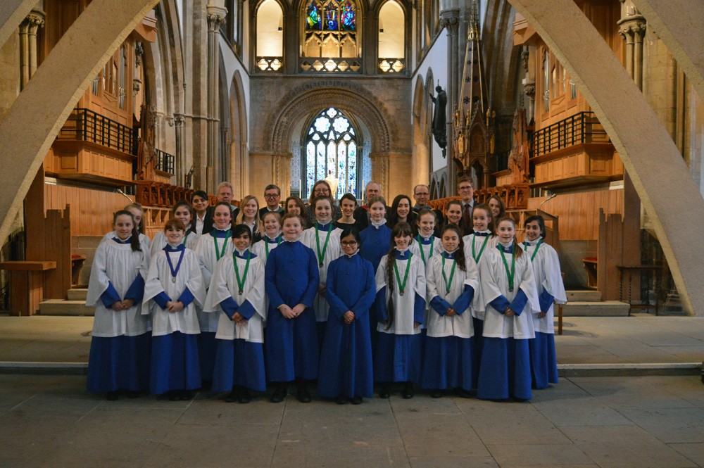 Marking the first Evensong by Cathedral School Girl Choristers