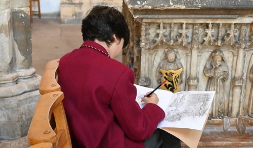 'Explore and Draw' at Llandaff Cathedral