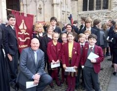 Staff and pupils celebrate life of Woodard founder at Westminster Abbey
