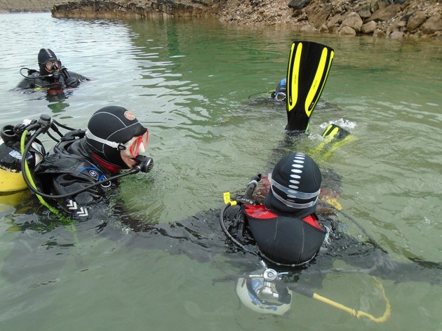 Euddogwy go scuba diving