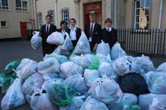 Cathedral School recycles more than 100 bags of second hand clothes